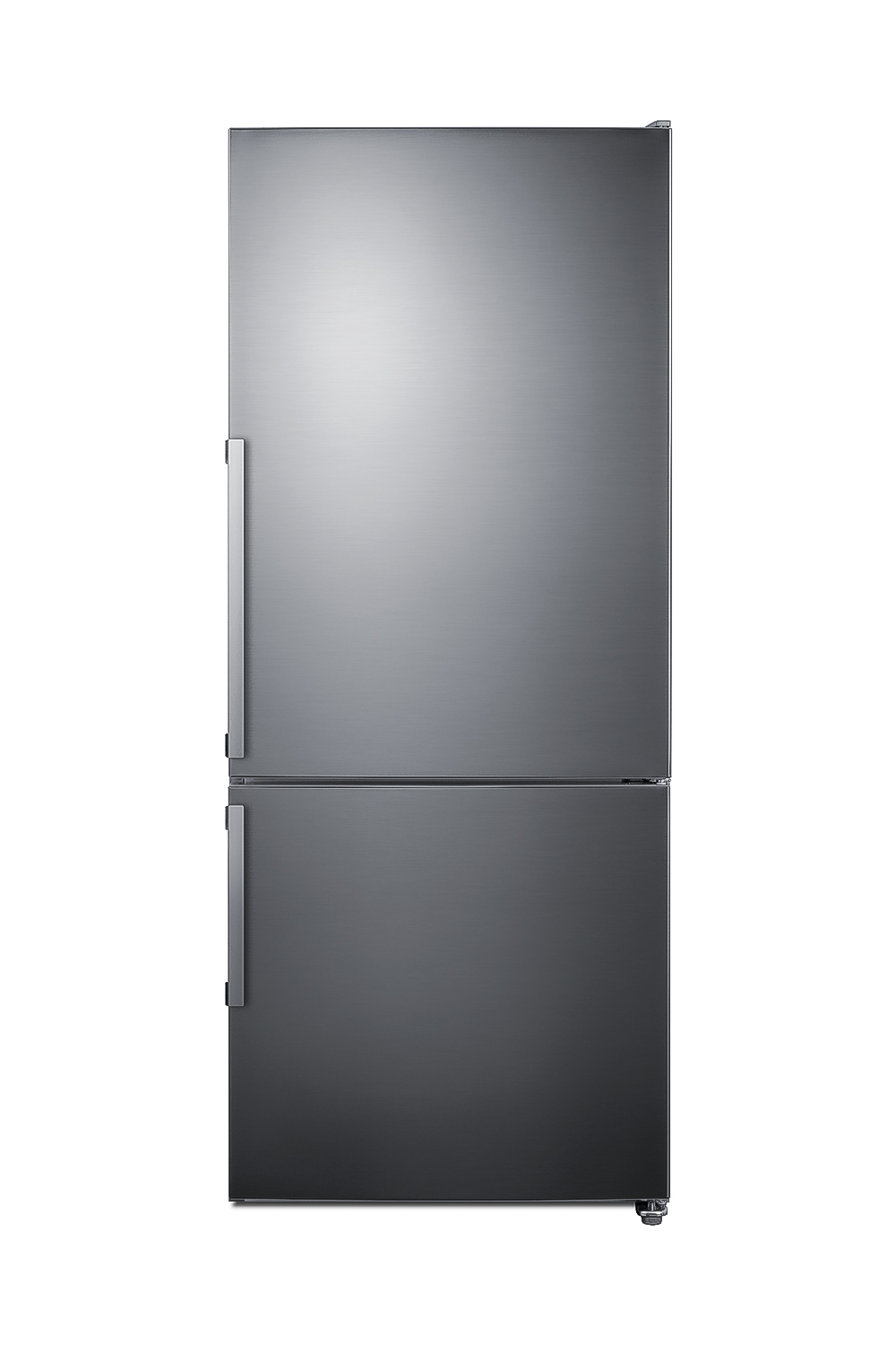 Frost-free ENERGY STAR certified bottom freezer refrigerator in stainless steel with digital controls